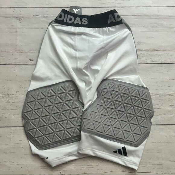 Adidas Aeroready Paddle Griddle Football Compression Shorts White Size Small - Picture 1 of 6